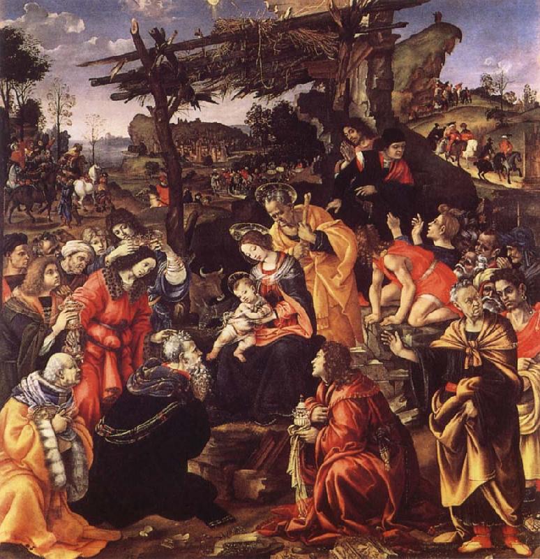 Filippino Lippi The adoration of the Konige China oil painting art